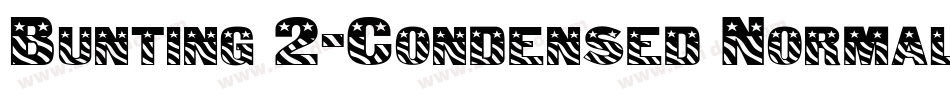 Bunting 2-Condensed Normal字体转换